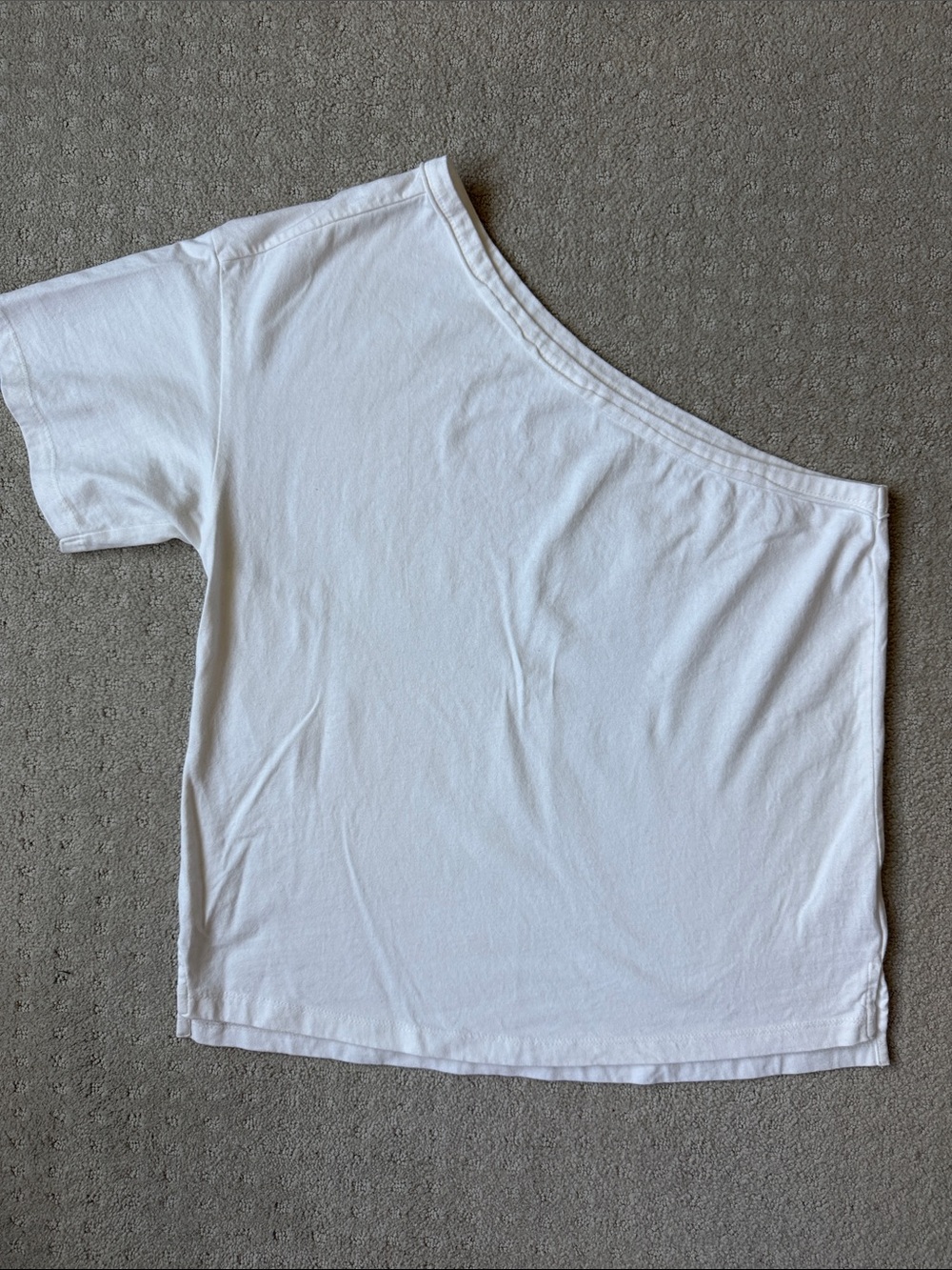 Pilcro White One-Shoulder Crop Top - WORN ONCE!